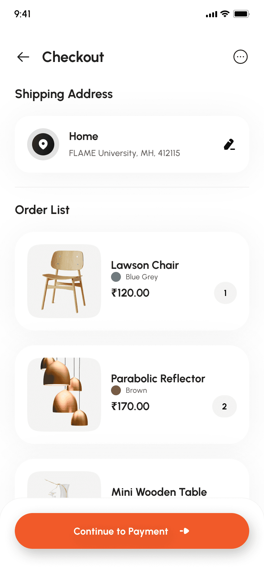 Redesigned checkout flow